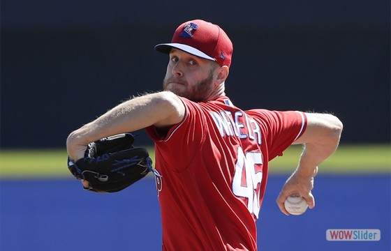 Zack Wheeler gave up 4 runs in 7 innings, as the Phillies lost to the Rangers 4-2 on Wedenesday.